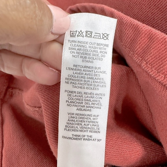 Asos denim rigid button front denim skirt size 10 - Picture 6 of 7